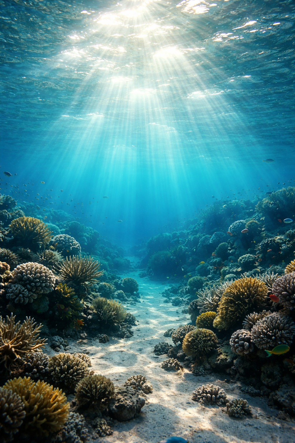 ocean, underwater AI image. created with dalle. tagged ocean, underwater