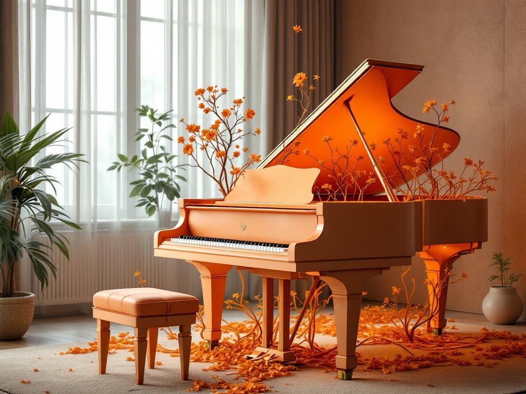 Terracotta Piano Bloom