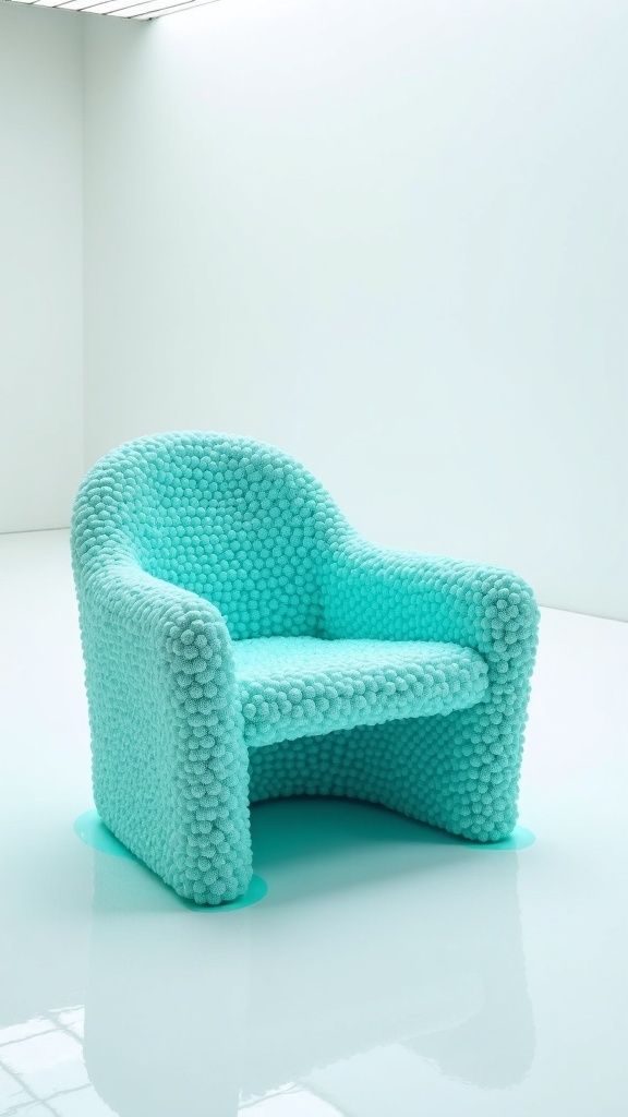 Turquoise Roe Armchair